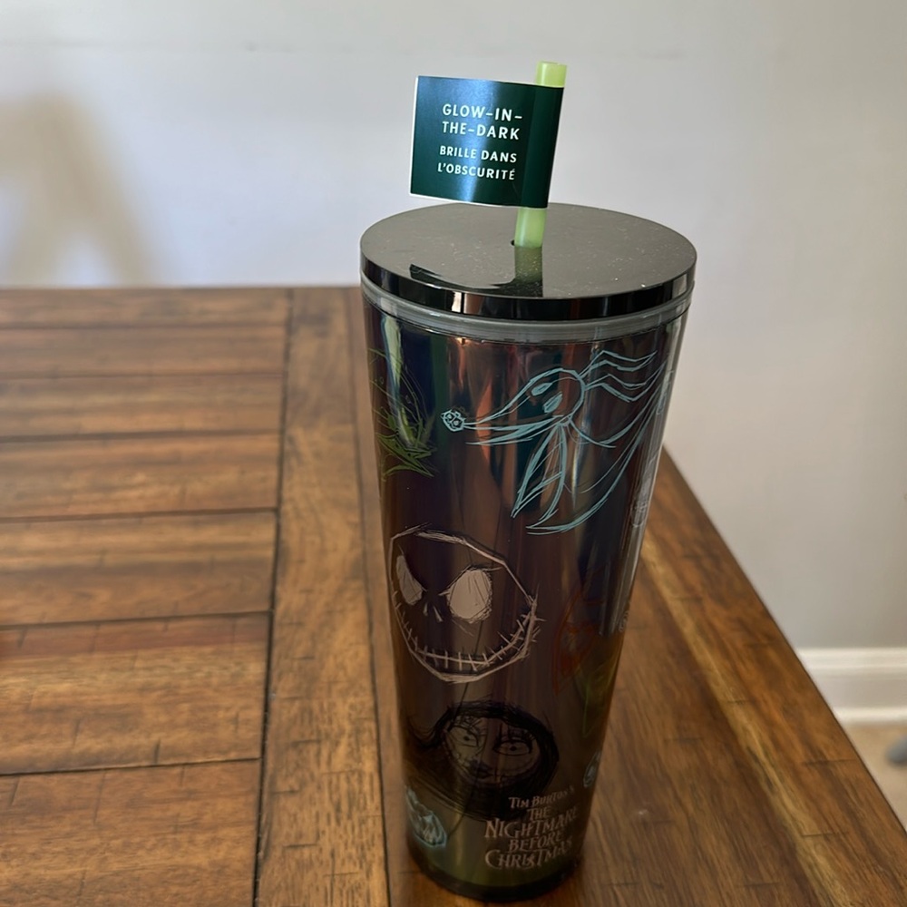 The nightmare before Christmas glow in the dark Starbucks cup
